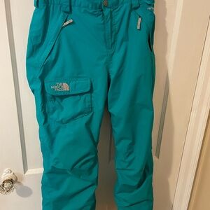 North Face Girls Hyvent Snow Pants Green